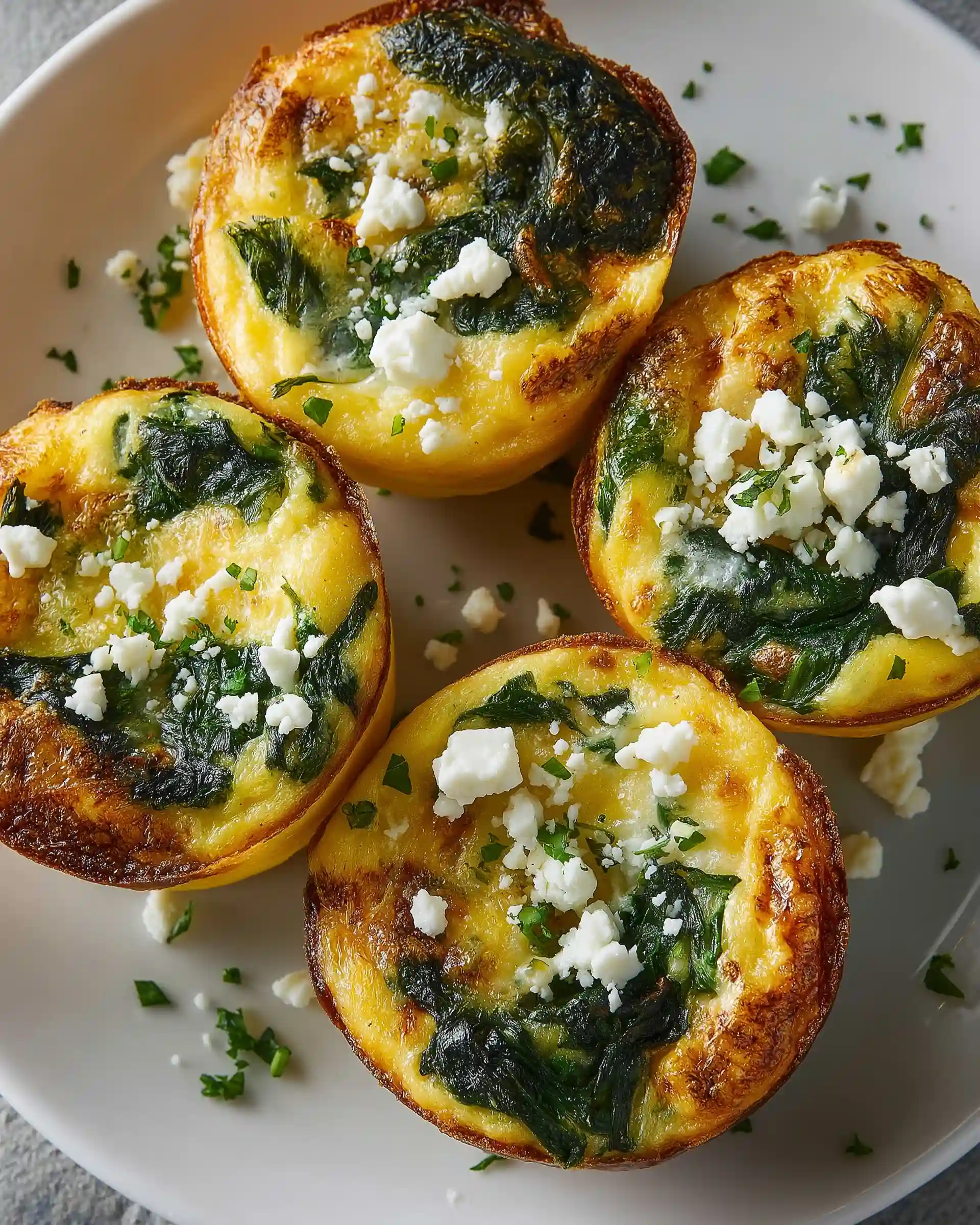 Egg Muffins with Spinach and Feta Recipe