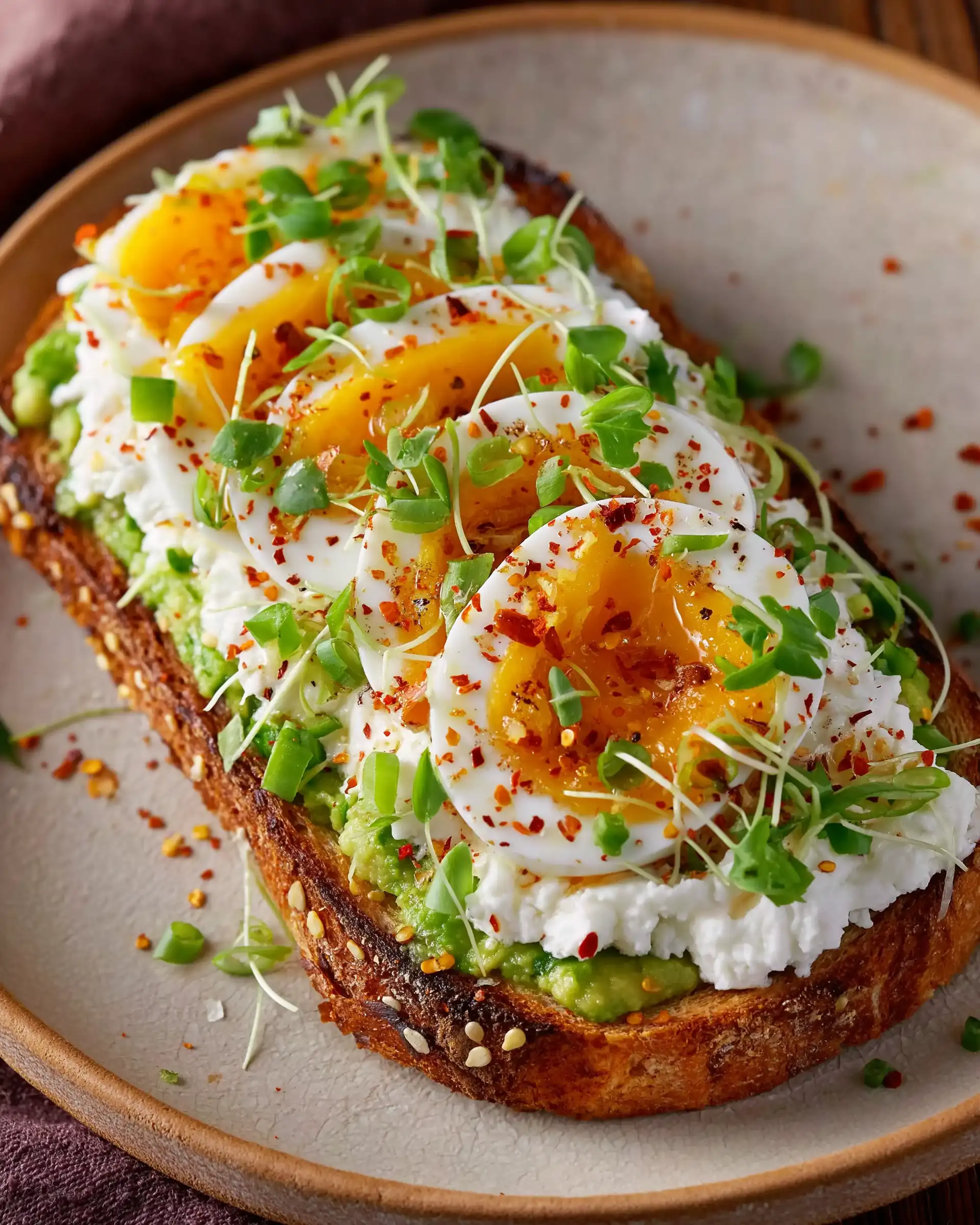 Avocado Toast with Cottage Cheese Recipe