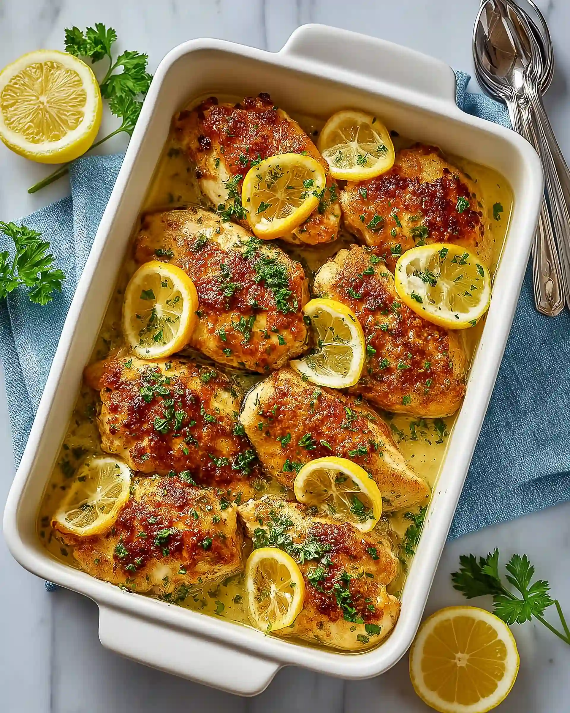 Baked Lemon Butter Chicken Recipe