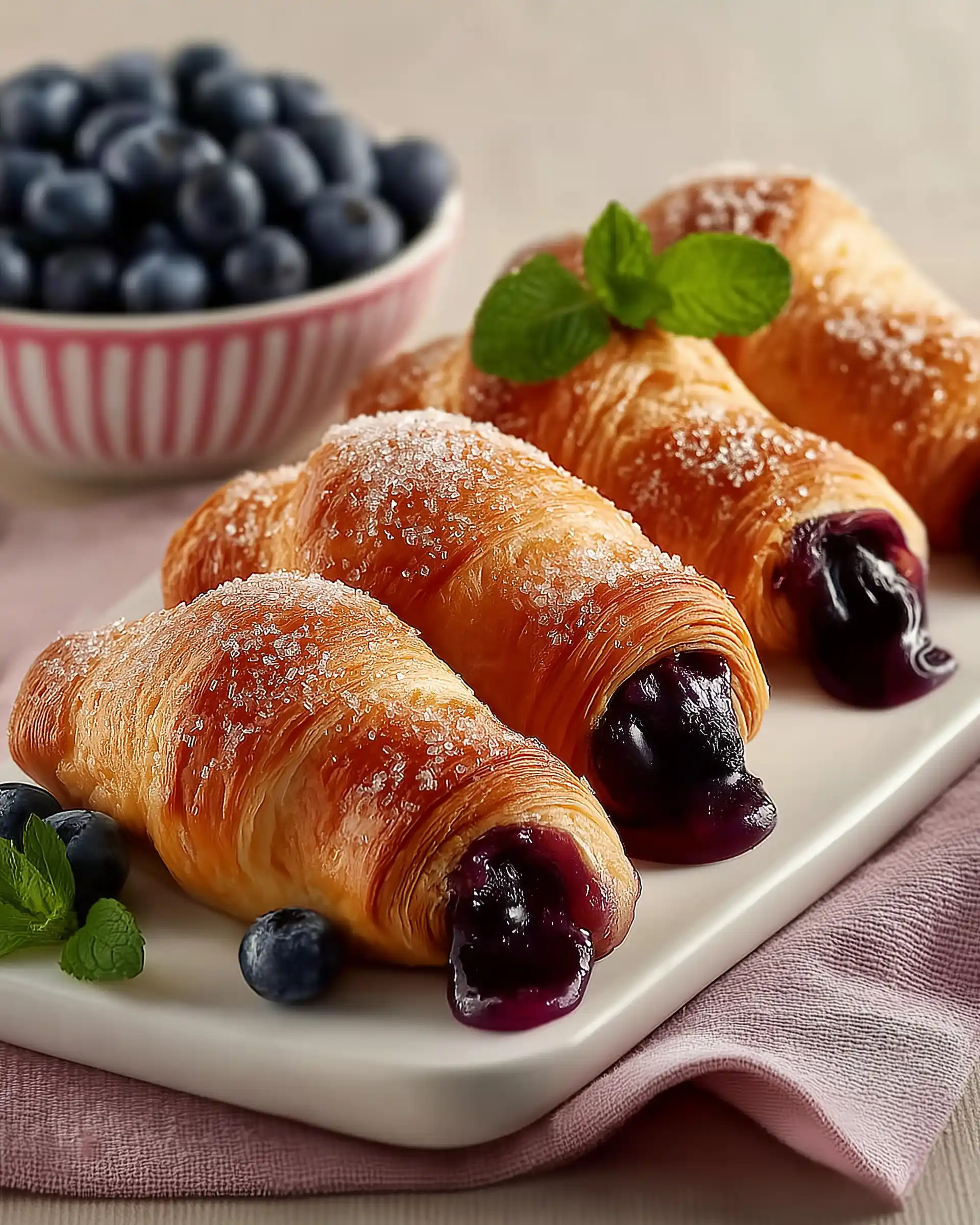 Blueberry Croissants Recipe