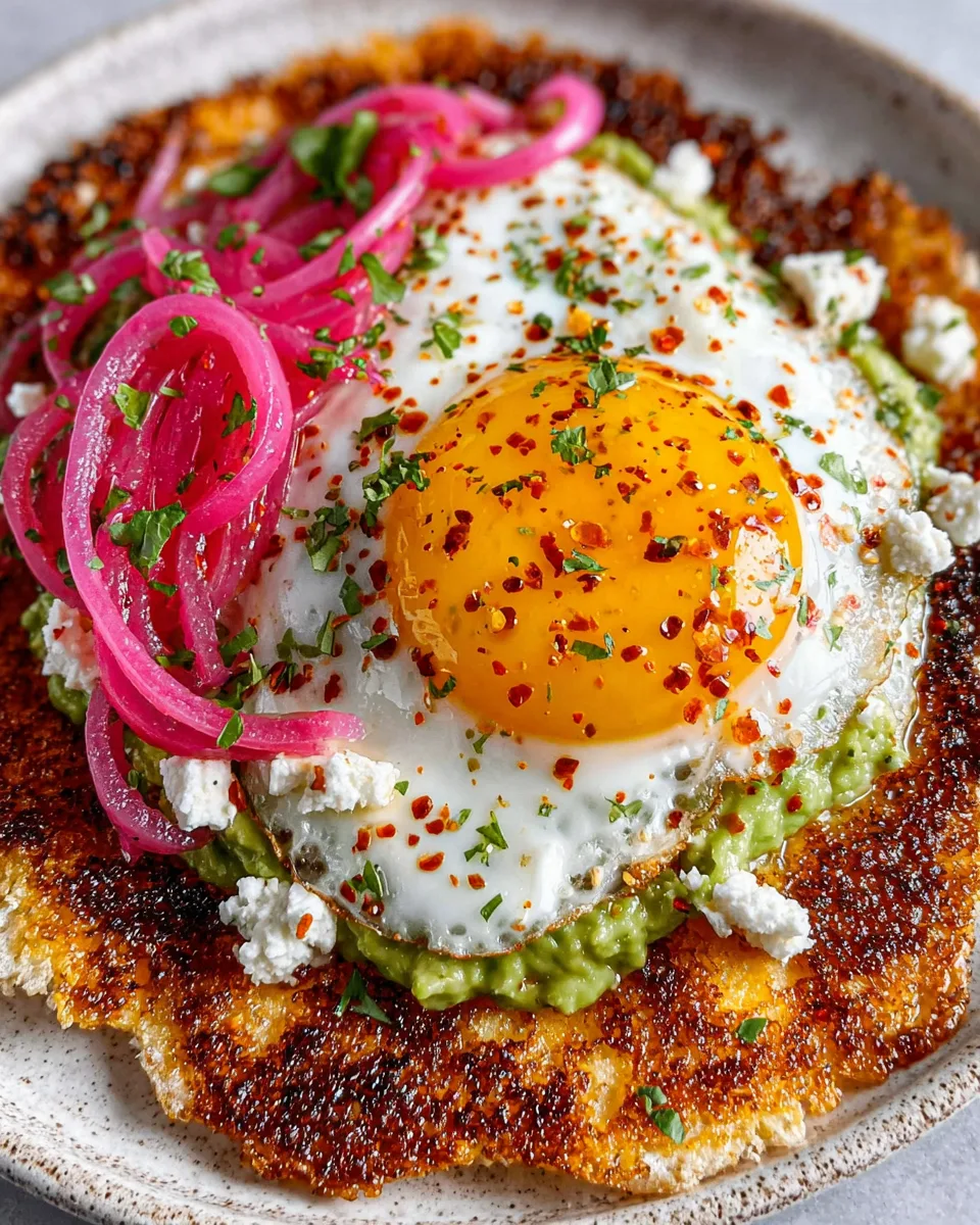 Crispy Feta Fried Eggs Recipe
