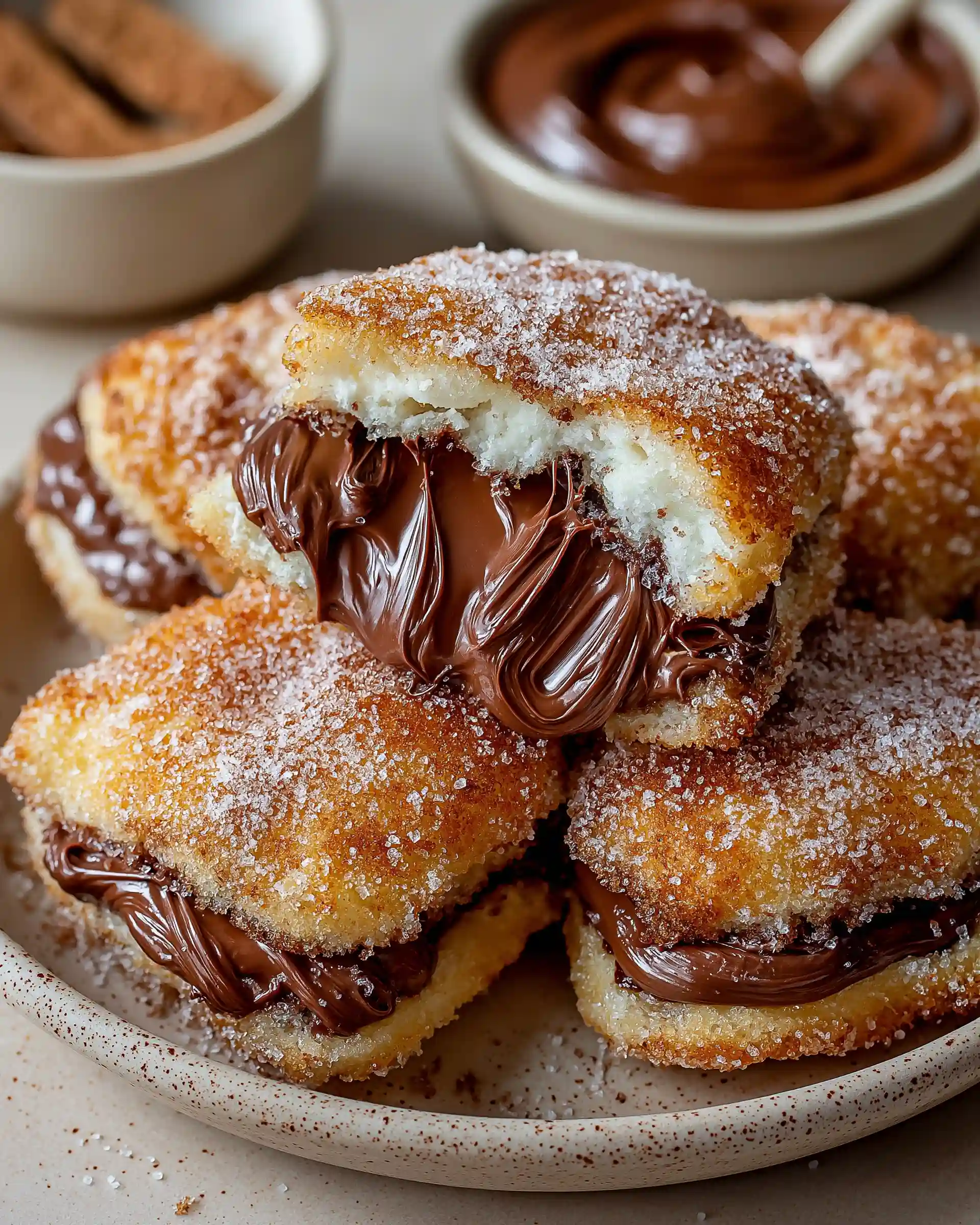 Fried Nutella Pancake Sandwich Recipe