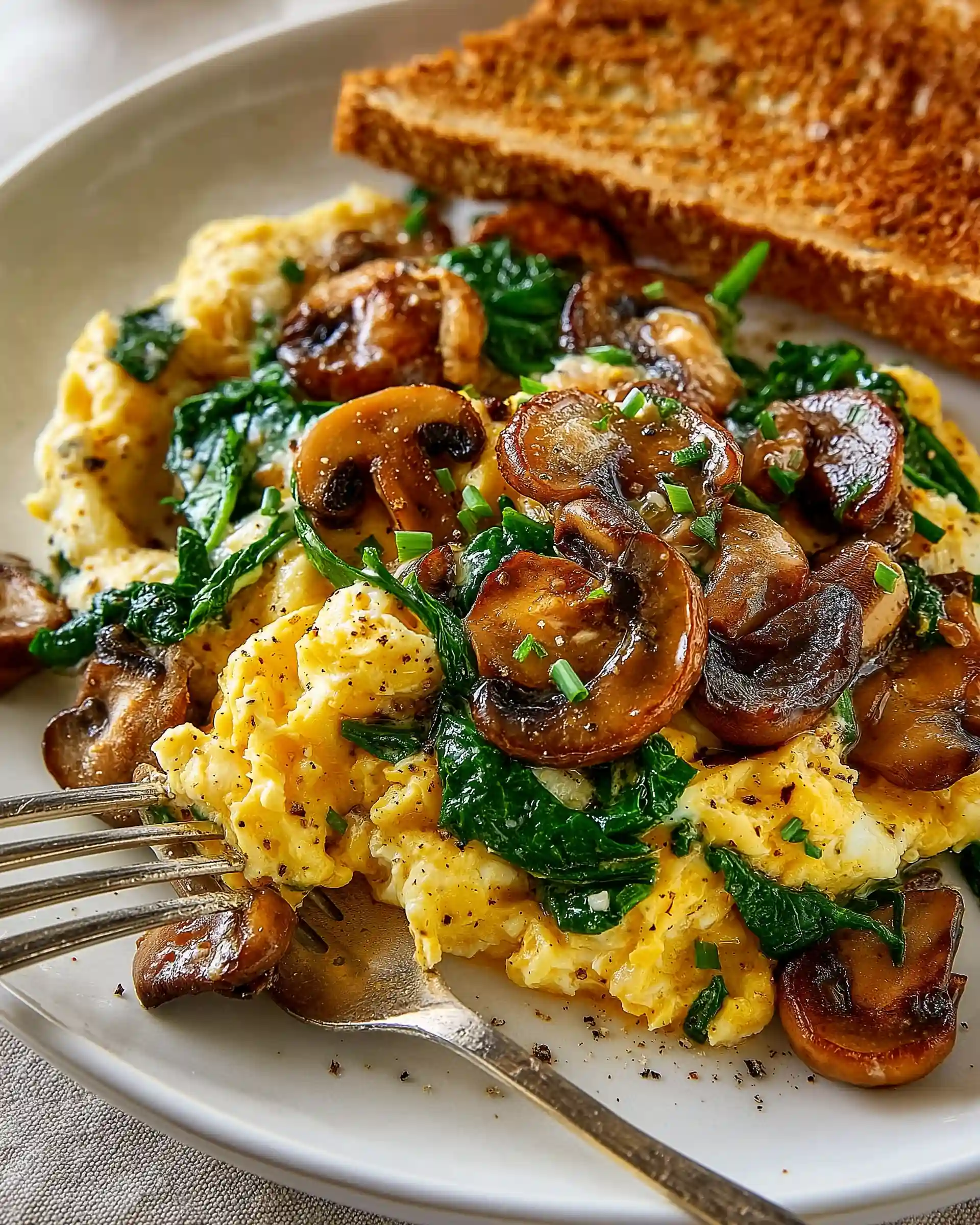 Mushroom-Spinach Scrambled Eggs Recipe: A Simple, Healthy, and Flavorful Breakfast Choice