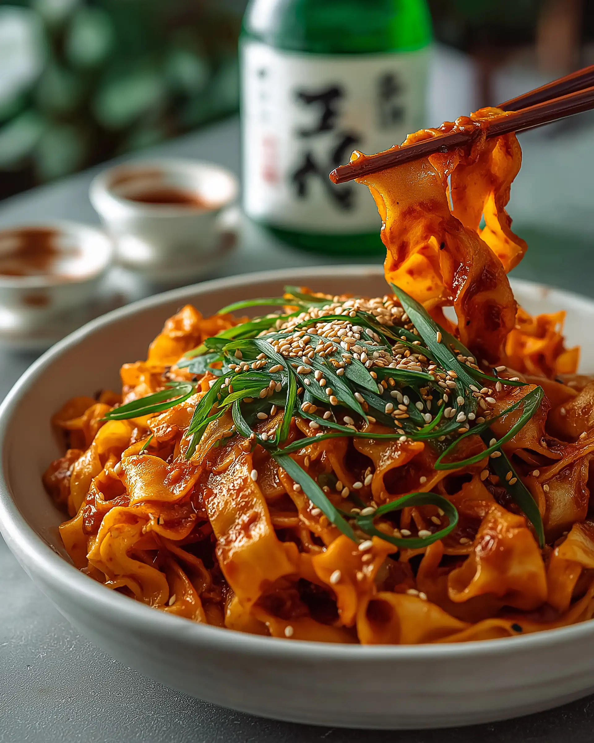 Peanut Gochujang Noodle Soup Recipe