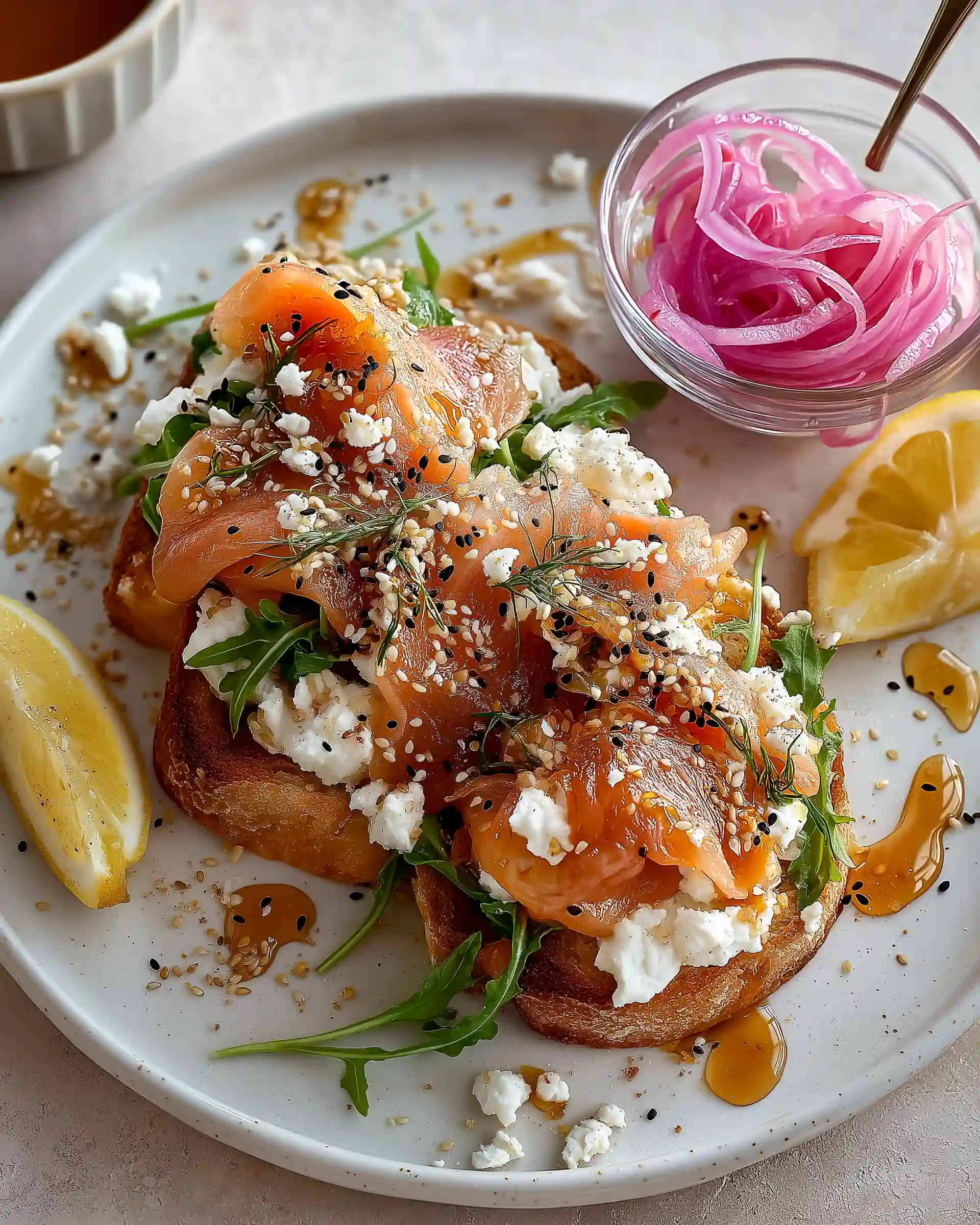Smoked Salmon Cottage Cheese Toast Recipe