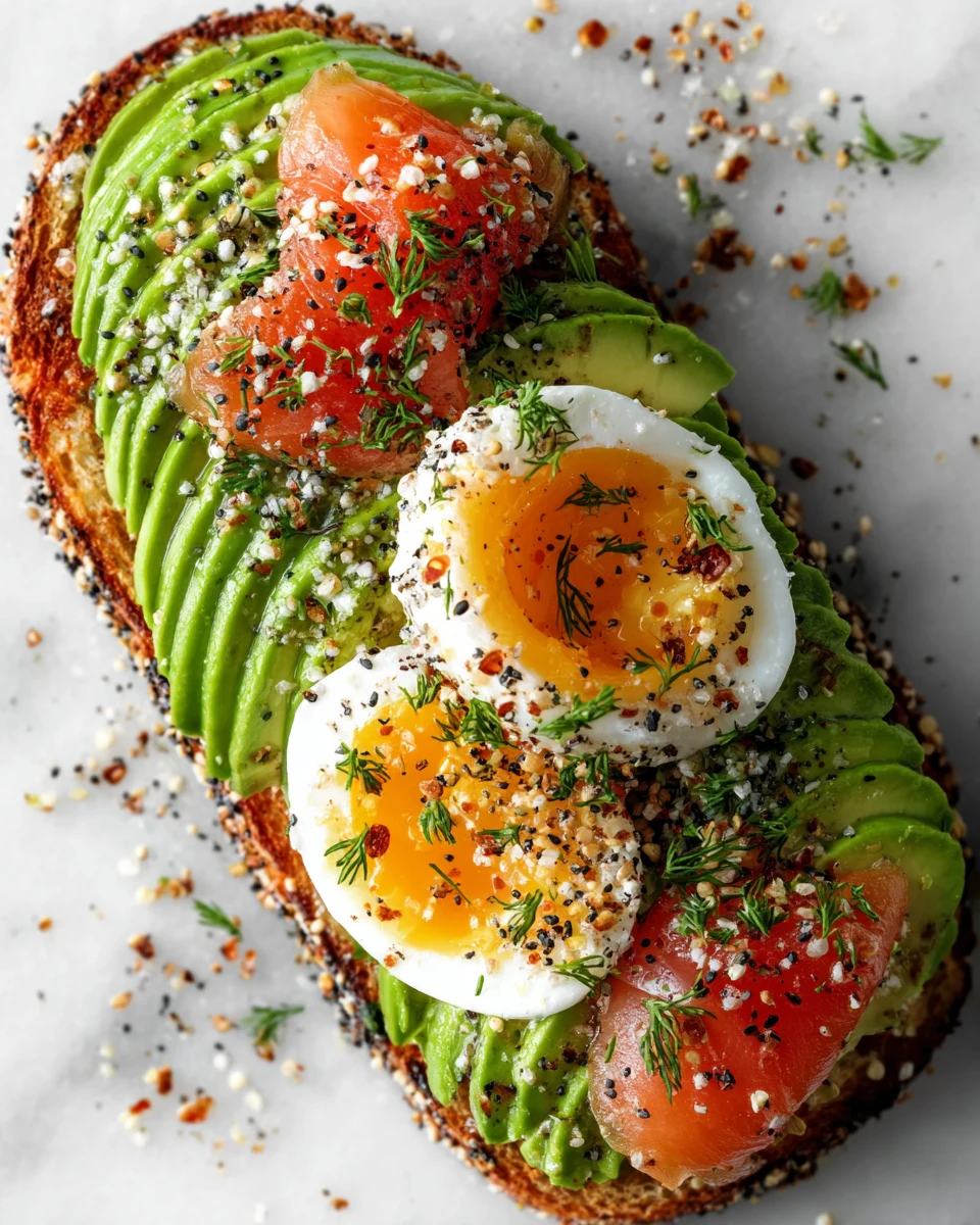 Smoked Salmon Avocado Toast with an EBS Jammy Egg Recipe