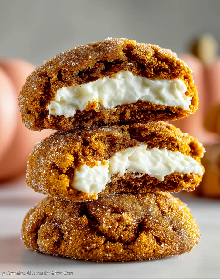 Eggless Pumpkin Cheesecake Cookies