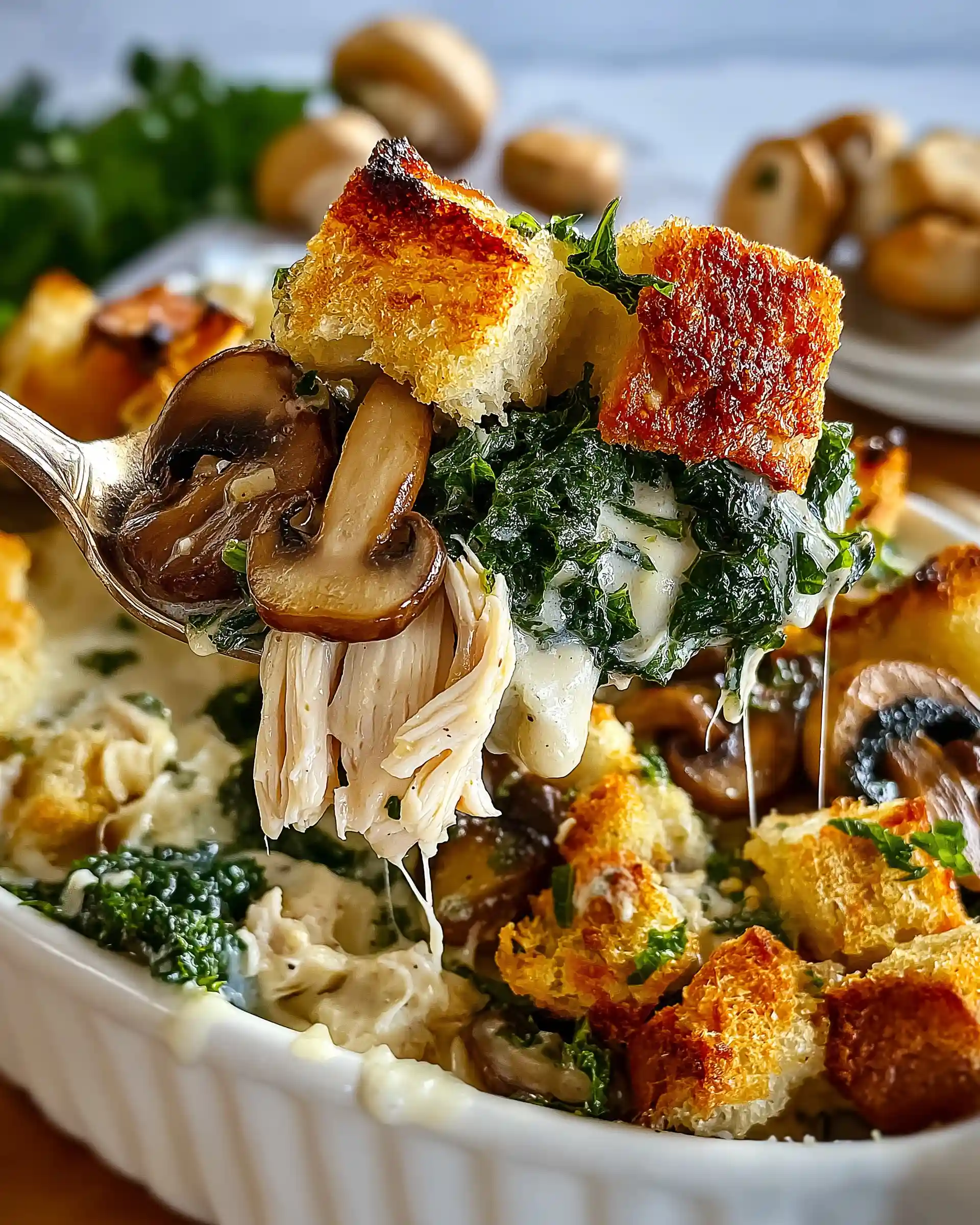 Chicken & Kale Creamy Casserole