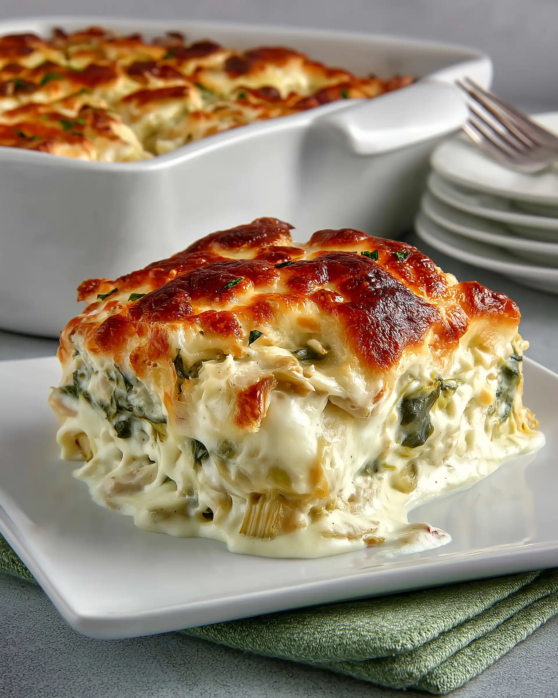 Spinach & Artichoke Chicken Casserole