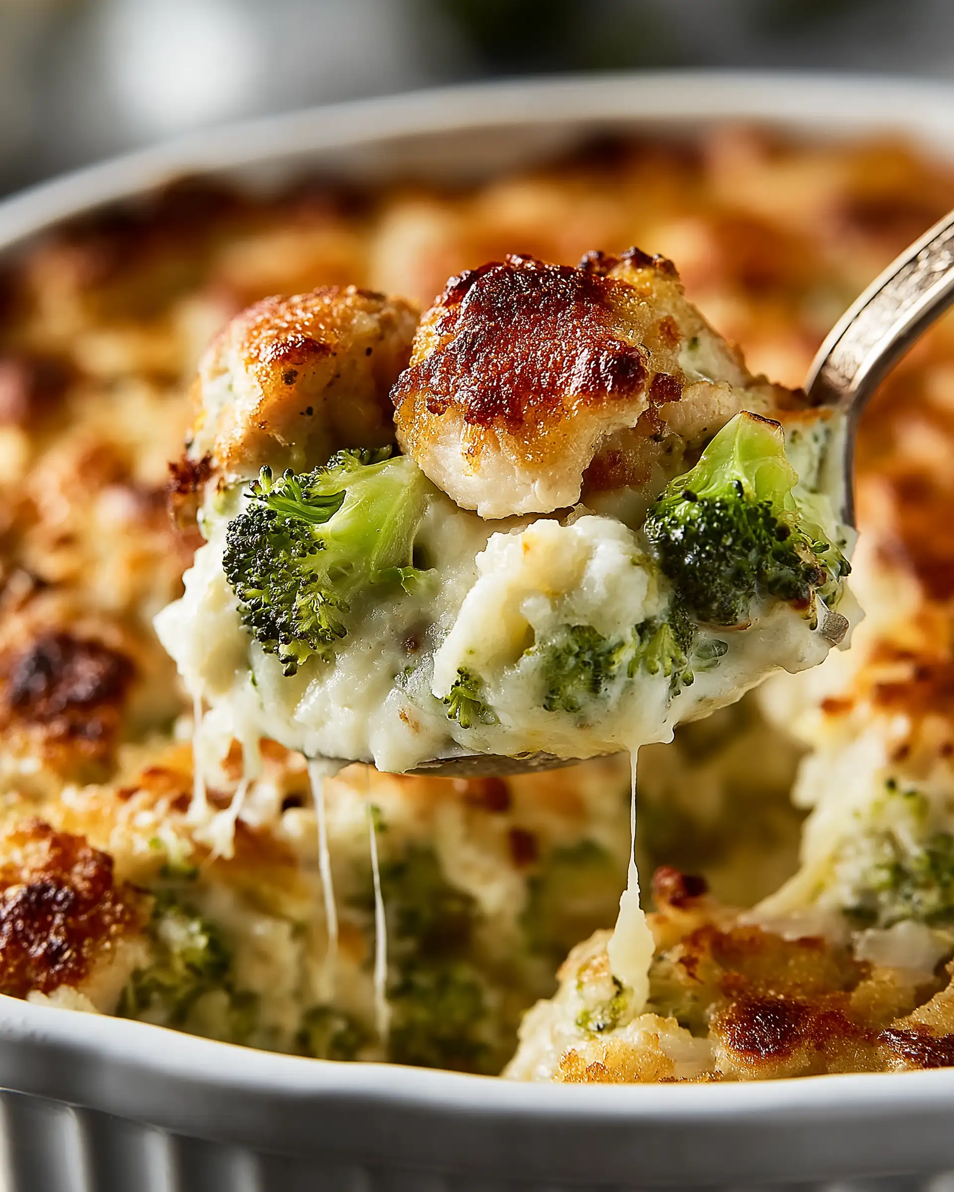 Chicken & Broccoli Cauliflower Rice Bake