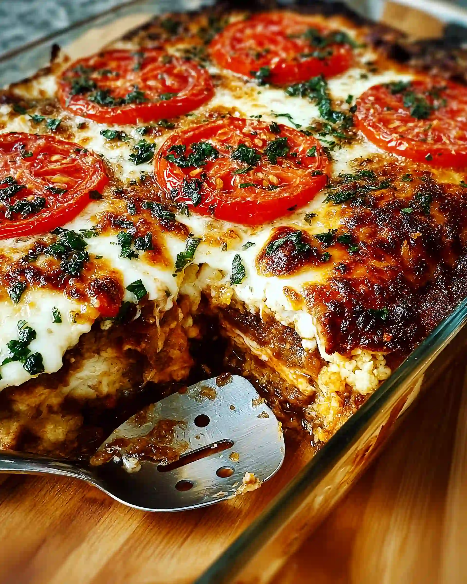 Chicken & Cauliflower Pizza Casserole