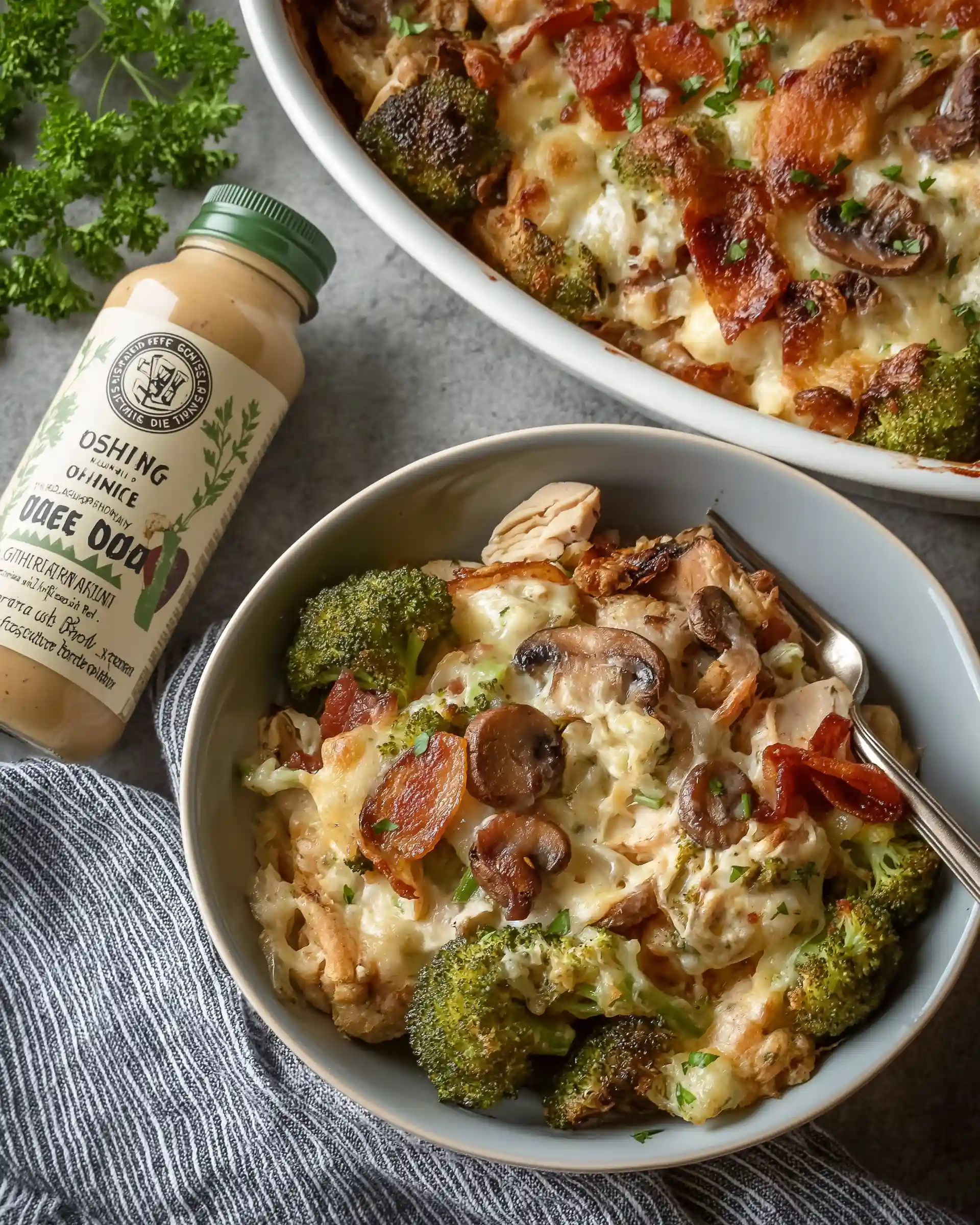 Creamy Dijon Chicken & Veggie Bake