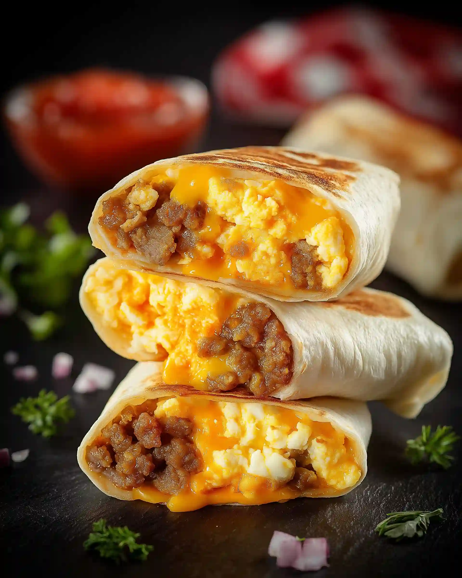 Freezer Breakfast Burritos Recipe