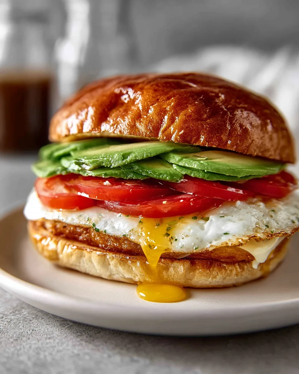 Fried Egg & Avocado Brioche