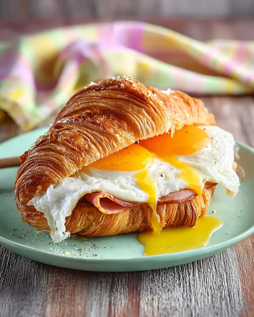 Ham, Egg & Cheese Croissant