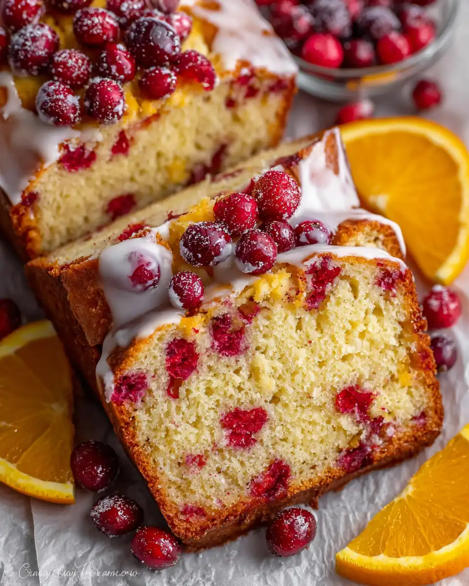 Orange Cranberry Yogurt Bread