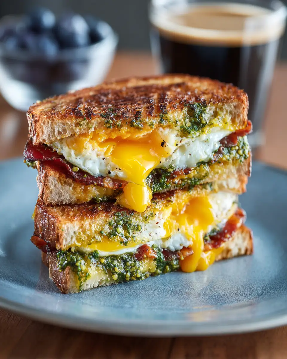 Pesto Egg Breakfast Sandwich
