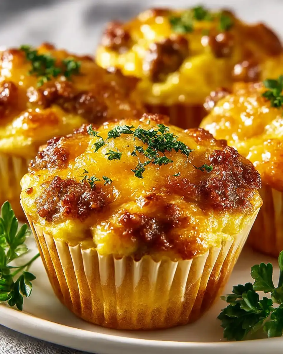 Sausage, Egg & Cheese Muffins