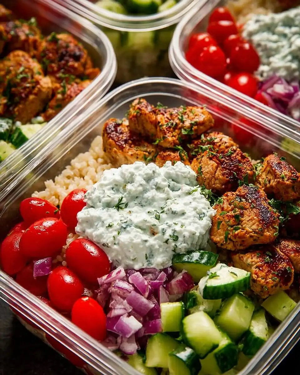 Grilled Chicken Greek Meal Prep
