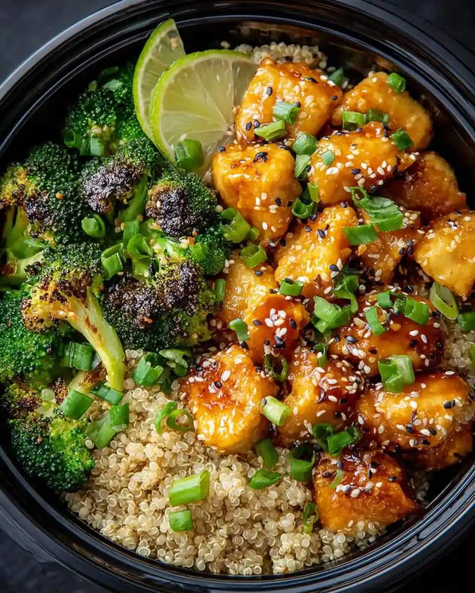 Honey Garlic Chicken Meal Prep Bowls