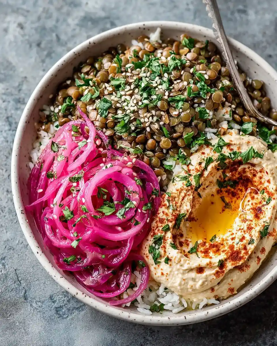 Lentil Mediterranean Prep Bowls