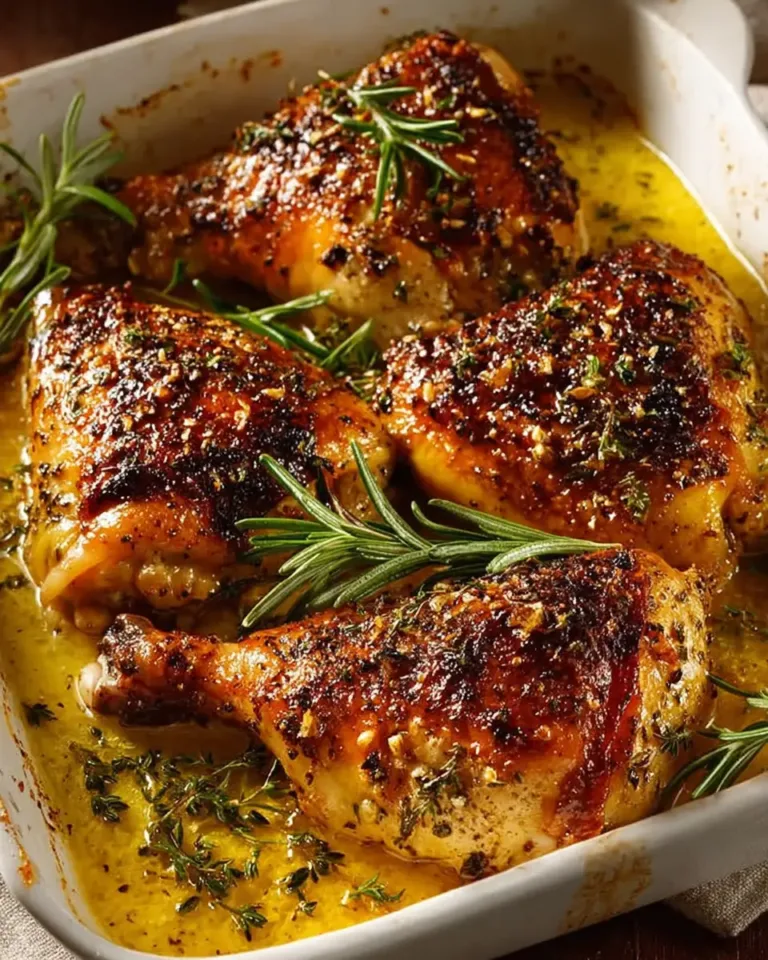 Garlic Herb Baked Chicken Quarters That Never Fail