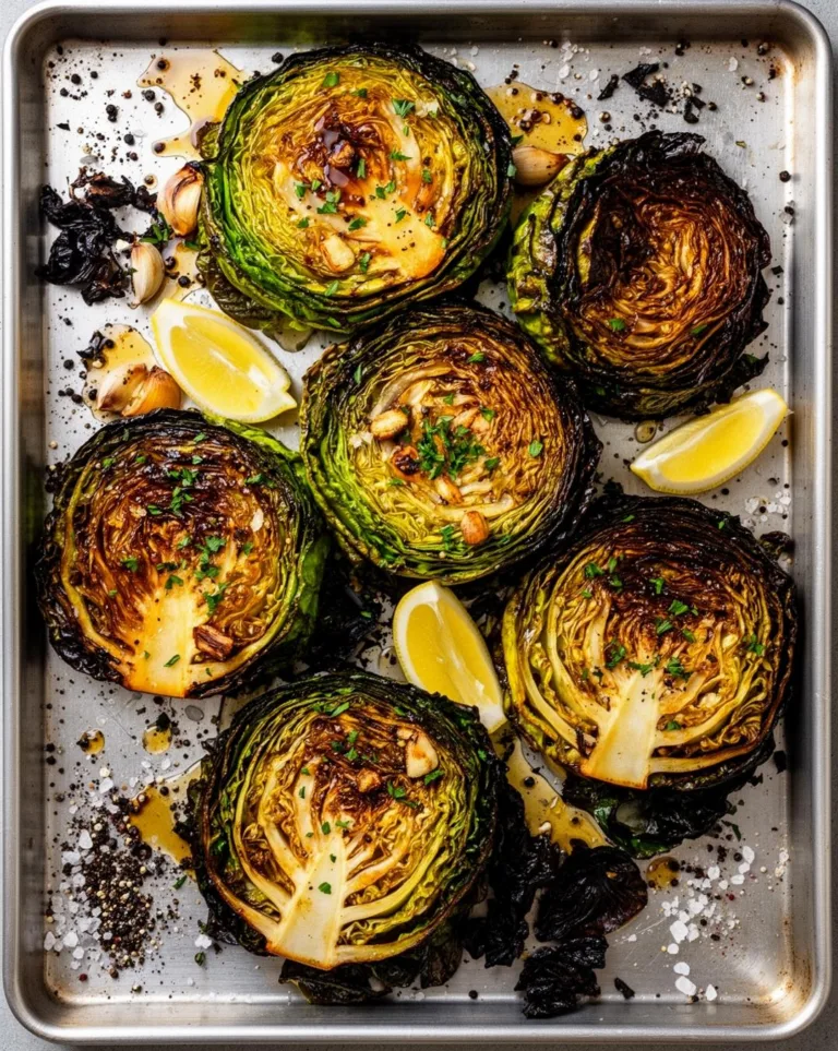 Balsamic Honey Cabbage Steaks