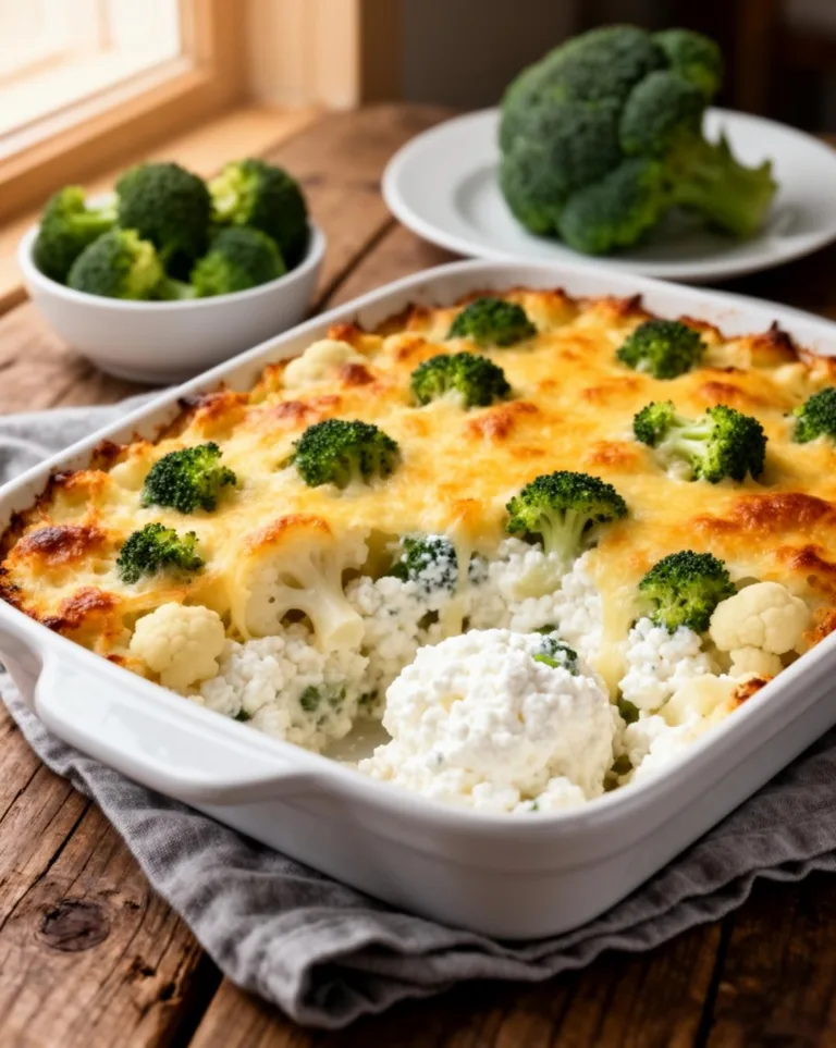 Cottage Cheese Broccoli Cauliflower Dish