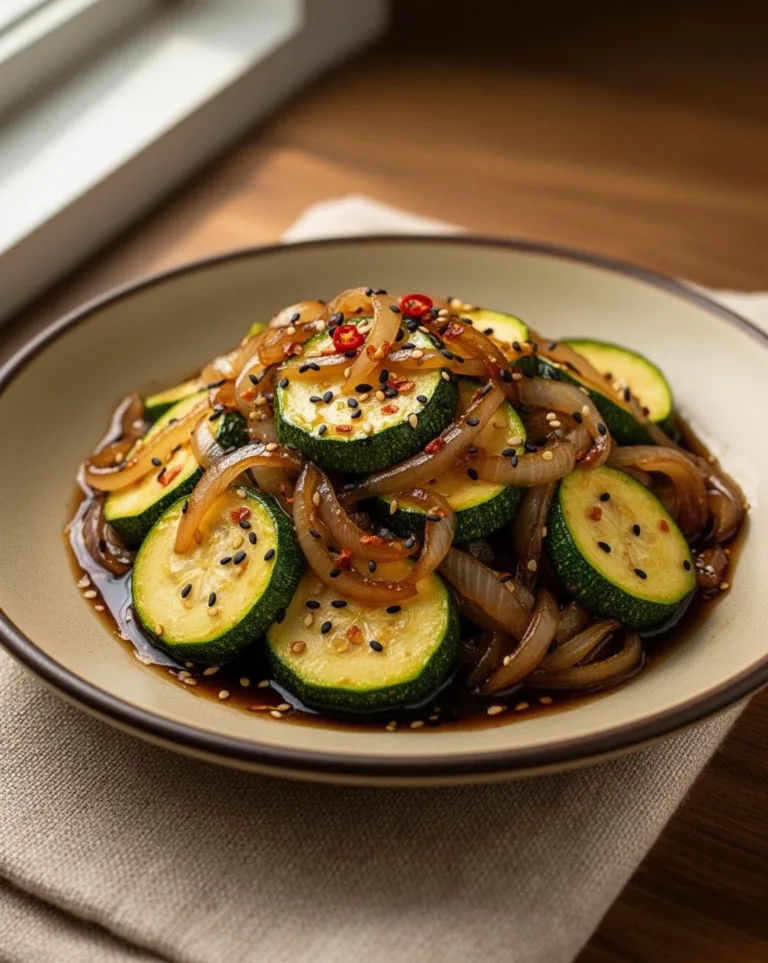 Onion Zucchini Japanese Keto Stir-Fry
