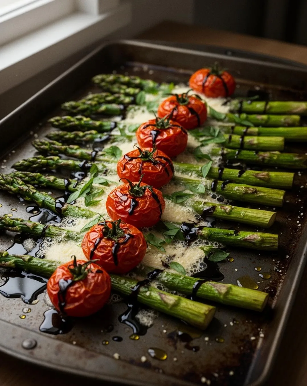 balsamic tomato parmesan asparagus