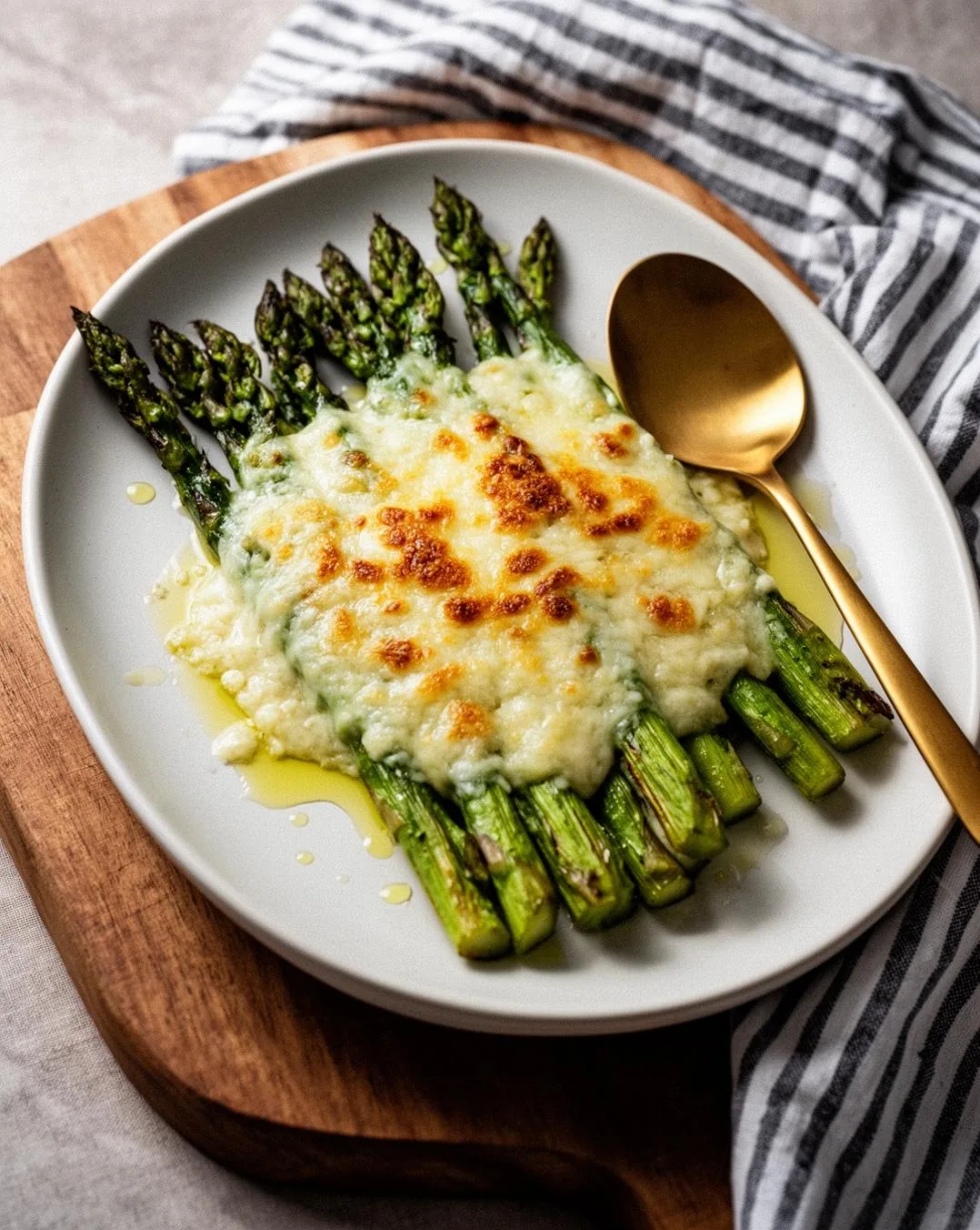 sheet pan asparagus cheese