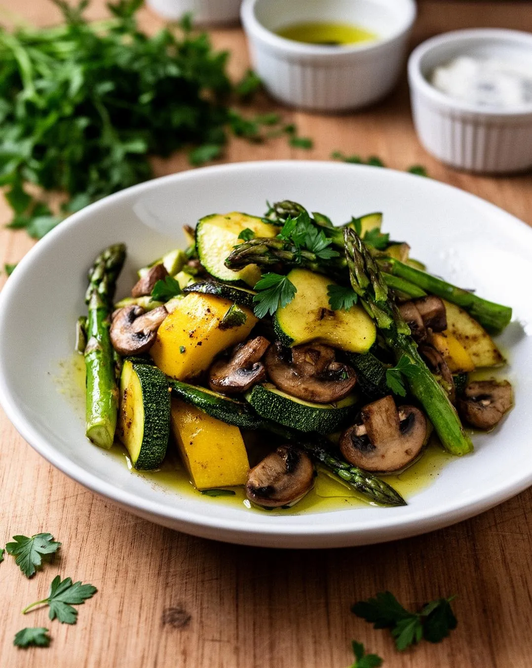 zucchini squash asparagus medley