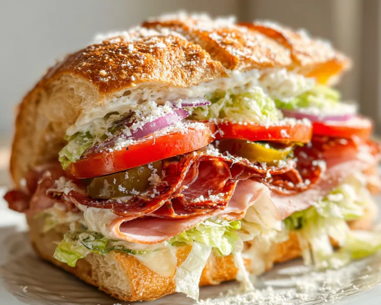Delicious Italian Grinder Salad Sandwich